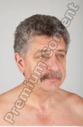 Head Man White Average Wrinkles Male Studio Poses